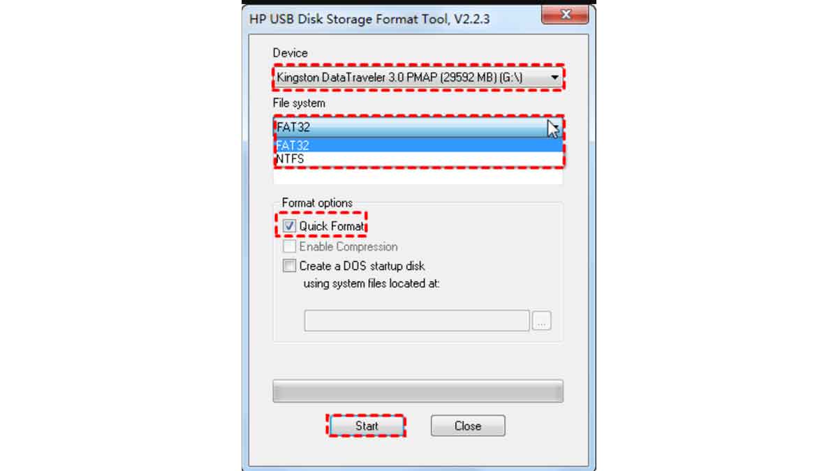 HP USB Disk Storage Format Tool