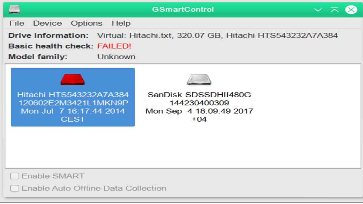 Phần mềm GSmartControl