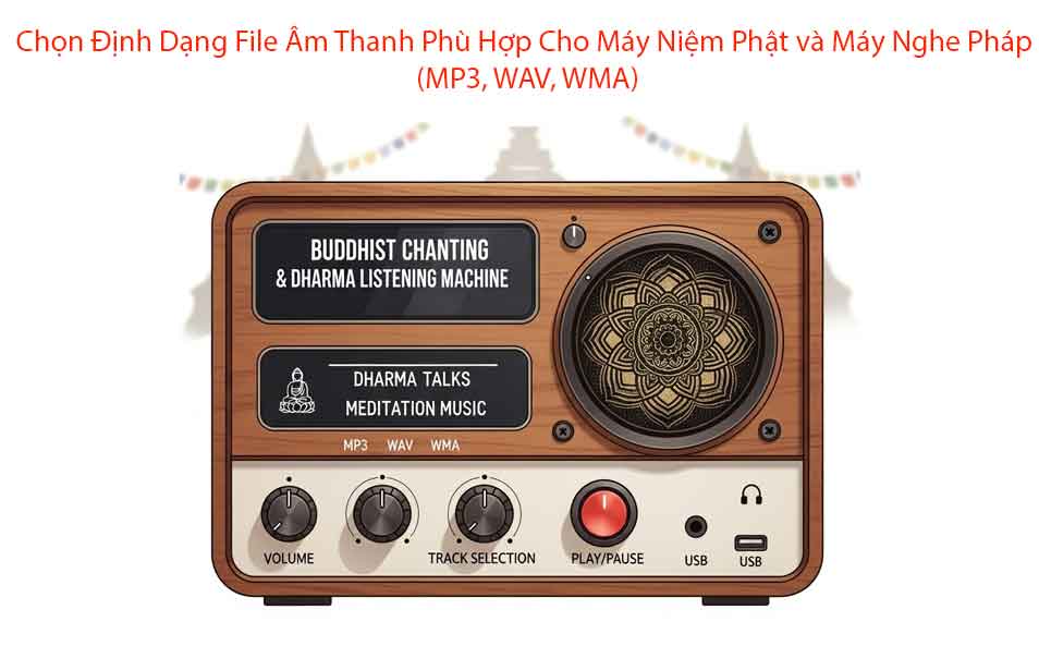 Hướng Dẫn Chọn Định Dạng File Âm Thanh Phù Hợp Cho Máy Niệm Phật và Máy Nghe Pháp (MP3, WAV, WMA) 10 Chọn file âm thanh phù hợp cho máy niệm Phật