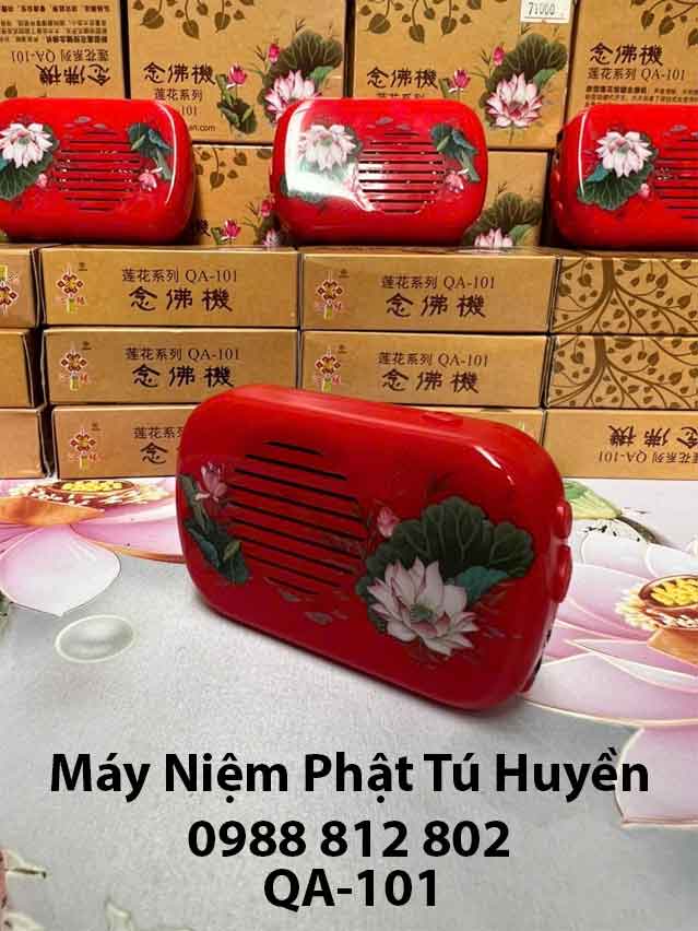 Máy Niệm Phật 12 bài kèm dây sạc (Hộp Vàng Cao Cấp) 4 Đài A Di Đà Phật 12 bài QA 101