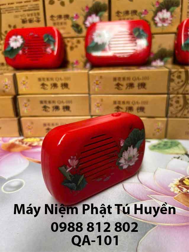 Máy Niệm Phật 12 bài kèm dây sạc (Hộp Vàng Cao Cấp) 9 Máy nghe A Di Đà Phật 12 bài QA 101