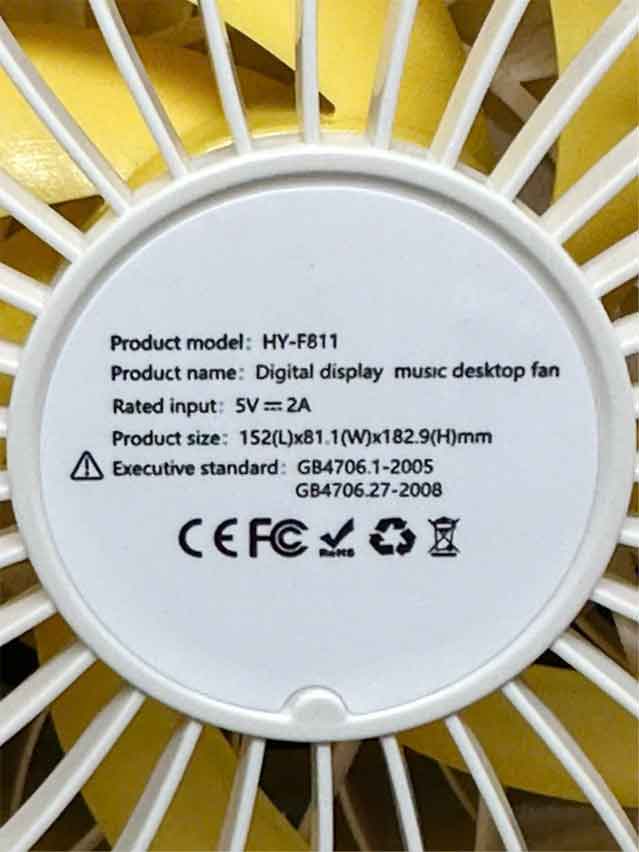 Thông số kỹ thuật Quạt Niệm Phật Hy F811