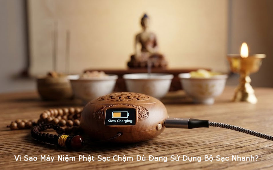 Vì sao máy niệm Phật sạc chậm
