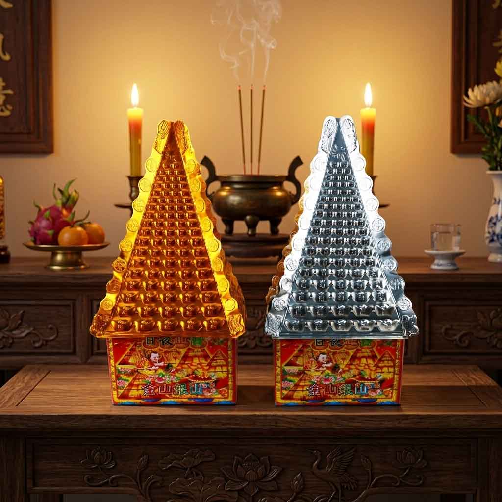 Tháp vàng tháp bạc hàng mã