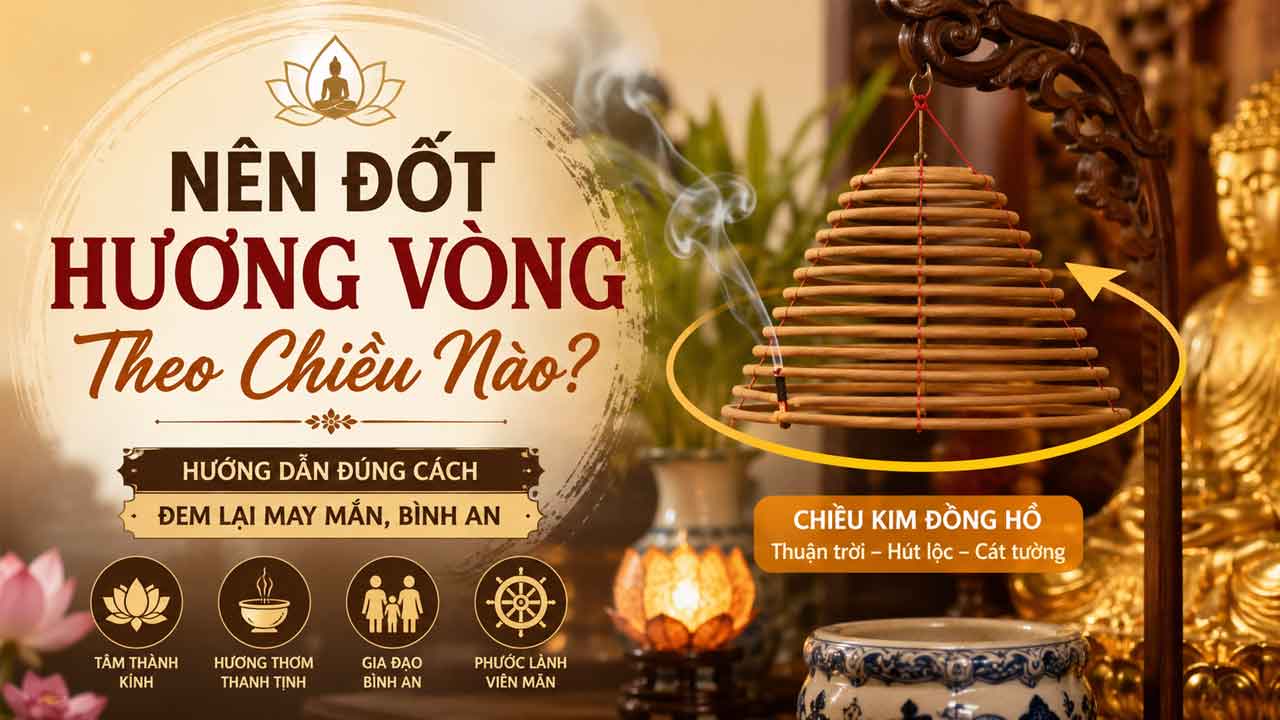 Nên Đốt Hương Vòng Theo Chiều Nào ?
