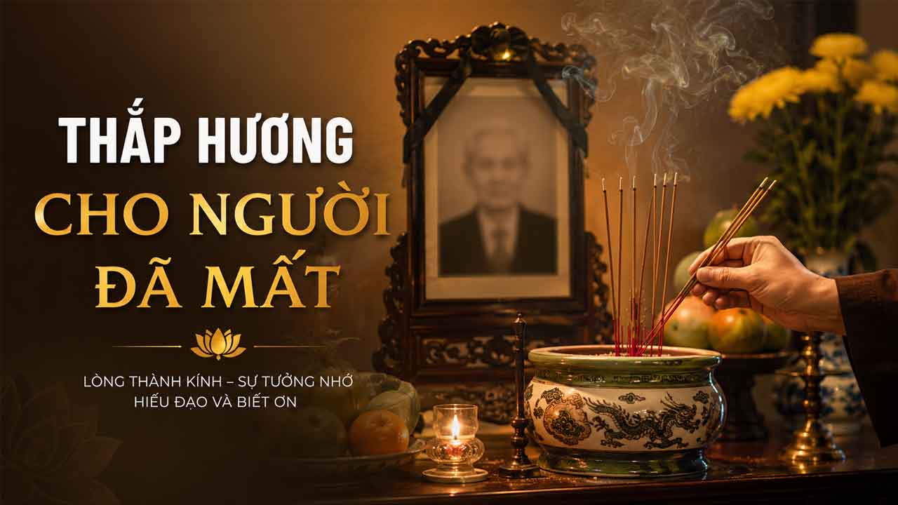 Thăp hương cho người mới mất