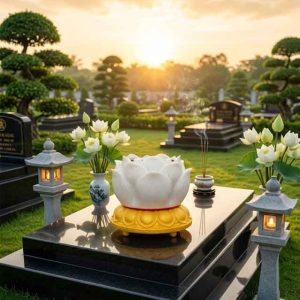 Máy Nghe Kinh Để Ngoài Mộ